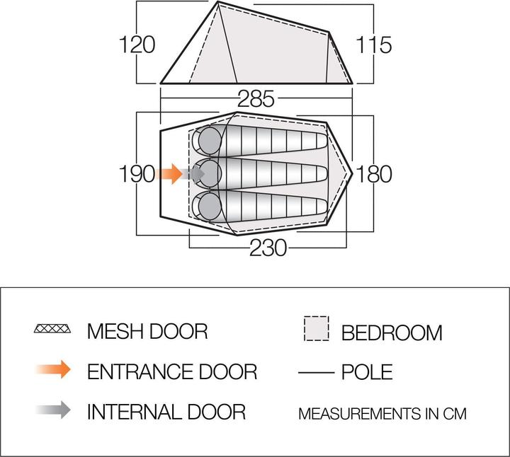Image du produit Vango Soul 300 (Tente tunnel, 2.86 kg, 3 personnes)