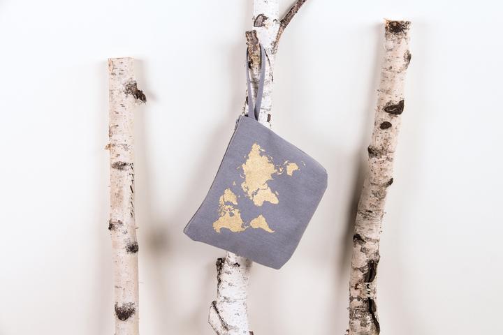 Immagine prodotto Rayher Borsa per cosmetici con cerniera, 22 x 17 cm, grigio