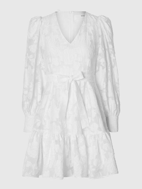 Image du produit Selected Femme Mini-robe fleurie à manches longues (40)