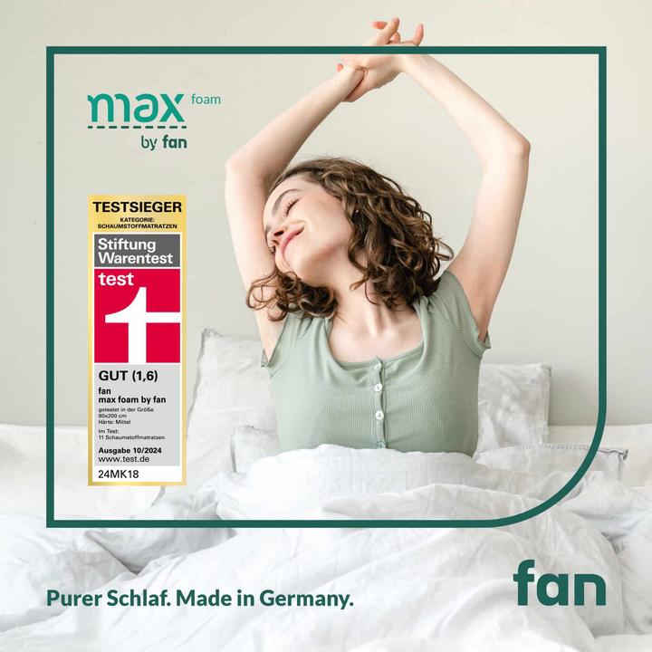 Produktbild Mara Vital Testsieger Matratze 2024 Stiftung Warentest - Komfortschaummatratze - f.a.n. max foam (90 x 200 cm)