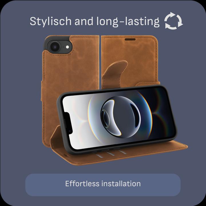 Actual product image Cazy Premium-Geldbörsen-Etui, Magnetisches Geldbörsen-Etui, Kartenfächer, Ständer (Apple iPhone 16e)