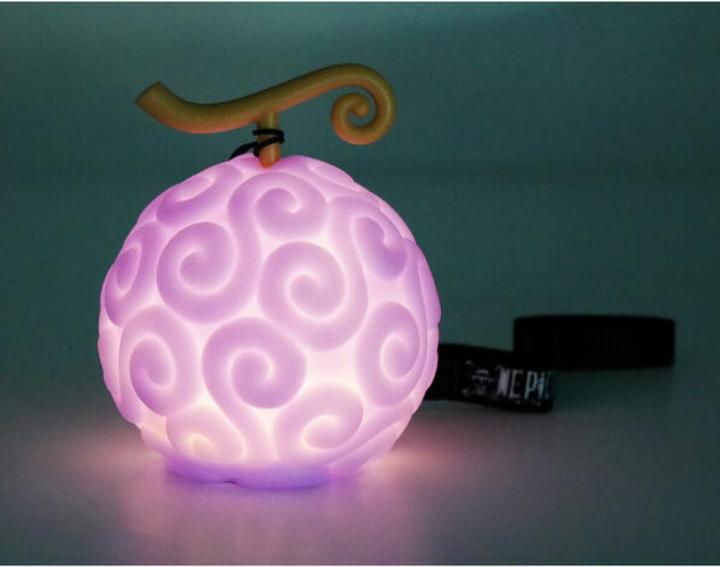 Actual product image Teknofun One Piece figurine lumineuse Devil Fruit 8 cm