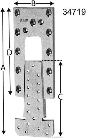 Actual product image Simpson Sst Fitting connector (Log connectors, 1 pcs.)