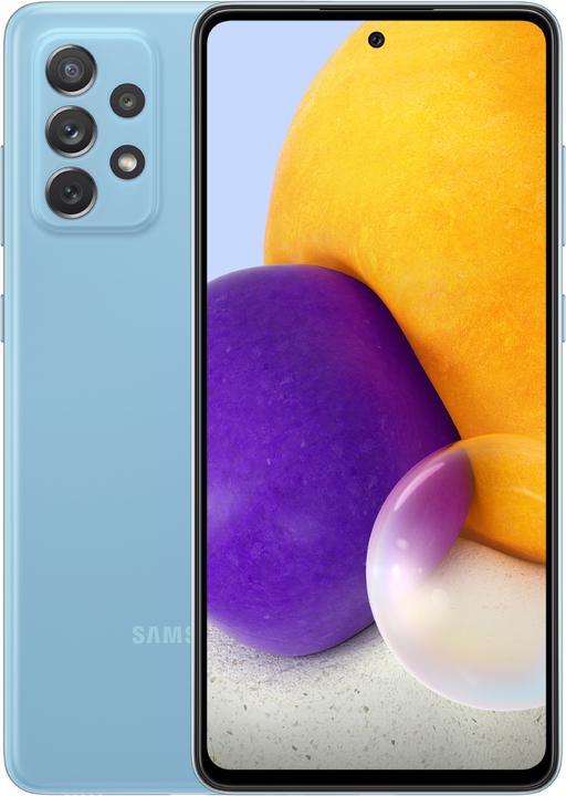 Produktbild Samsung Galaxy A72 (128 GB, Blue, 6.70", Hybrid Dual SIM, 64 Mpx, 4G)