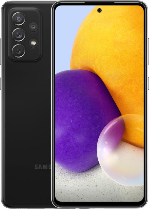 Samsung Galaxy A72 (128 GB, Black, 6.70", Hybrid Dual SIM, 64 Mpx, 4G)