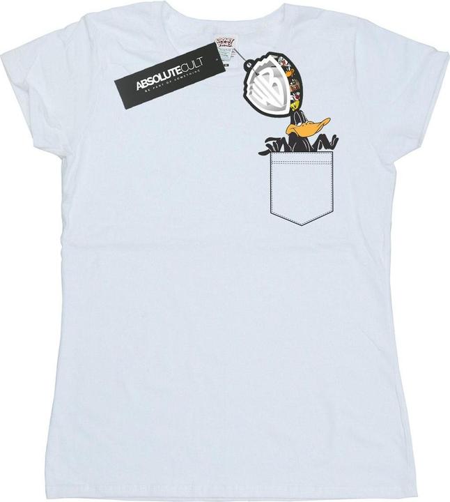 Looney Tunes Daffy Duck Faux Pocket TShirt (XXL)