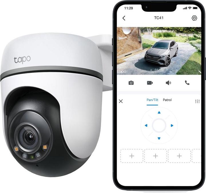 Immagine prodotto TP-Link Telecamere di sicurezza Wi-Fi Pan/Tilt per esterni (2304 x 1296 Pixels)