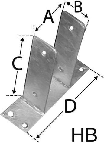 Simpson Sst Pfostenanker (4 Stk.)