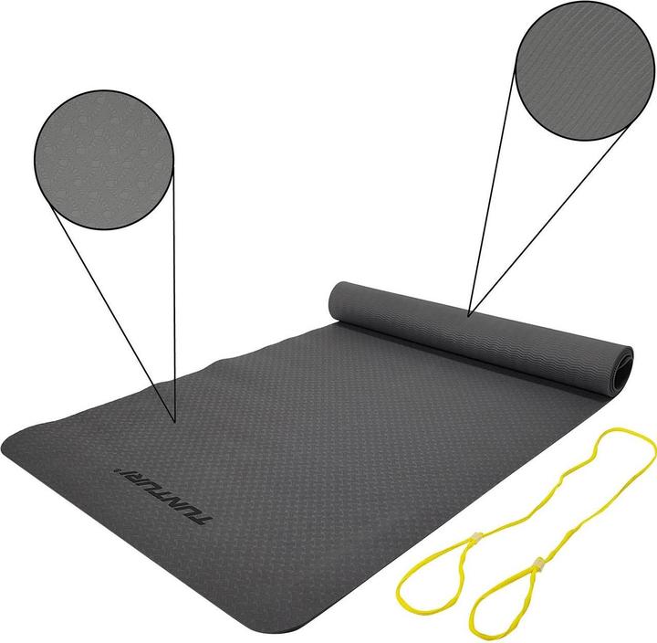 Actual product image Tunturi TPE Yogamatte Rutschfest Anthrazit 3 mm (3 mm)
