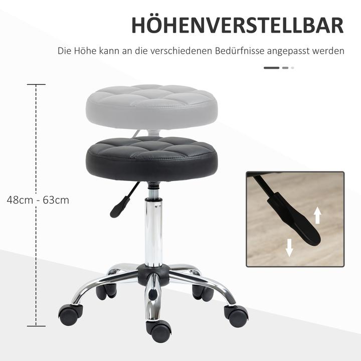 Produktbild Homcom Rollhocker im 2er-Set