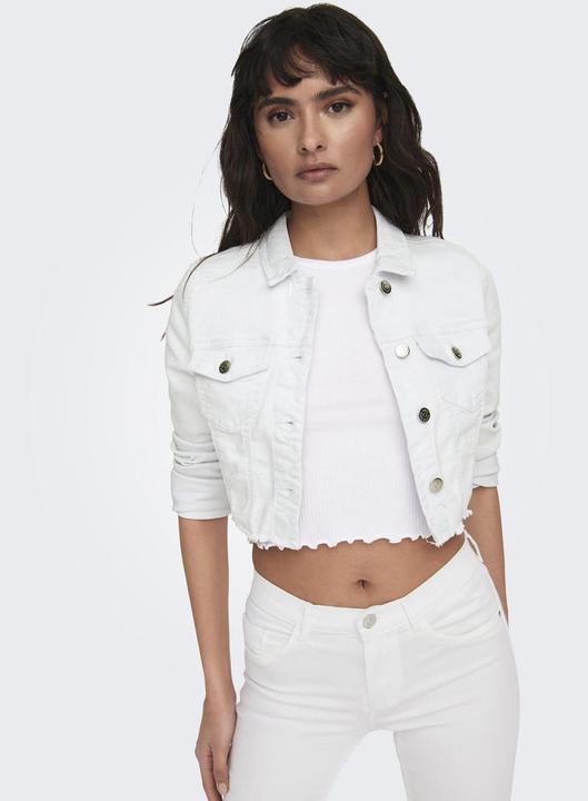 Immagine prodotto Only Polsini con colletto a scomparsa e giacca con bottoni in denim (L)