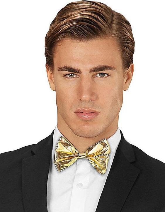 Actual product image Widmann Metallic gold bow tie