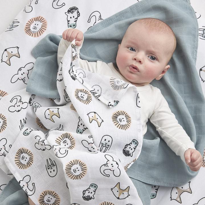 Actual product image Meyco muslin swaddles (120 cm, 120 cm)