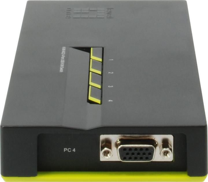 Productafbeelding LevelOne KVM-0422: 4-poorts kabel KVM schakelaar
