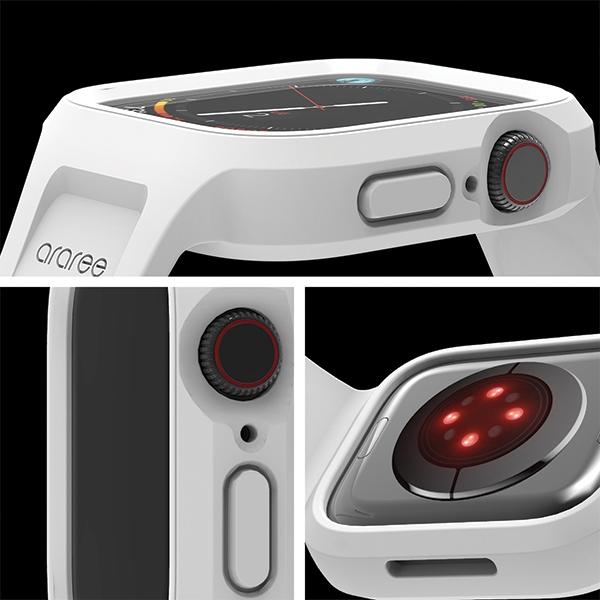 Actual product image Araree etui z paskiem Duple Pro Apple Watch 40/41mm biały/white AR70-01867B