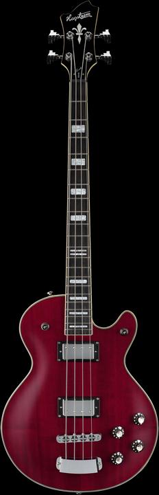 Image du produit Hagstrom Guitare basse, Swede, Wild Cherry Transparent (Guitare électrique, Acajou)