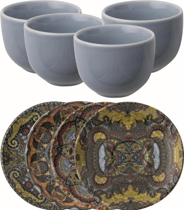 Actual product image Arthur Krupp Espresso Mug Mandala 100 ml, 4 pieces, Multicoloured (100 ml, 4 x)