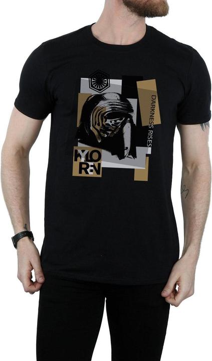 Actual product image Star Wars Mens The Last Jedi Kylo Ren Patchwork T-Shirt (XL)