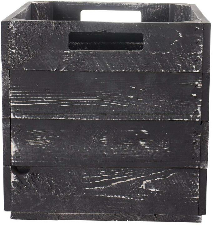 Image du produit Holz Zollhaus Boîte de rangement Vintage Black 33 x 38 cm (32.5 x 32.5 x 37.5 cm, 39.61 l)