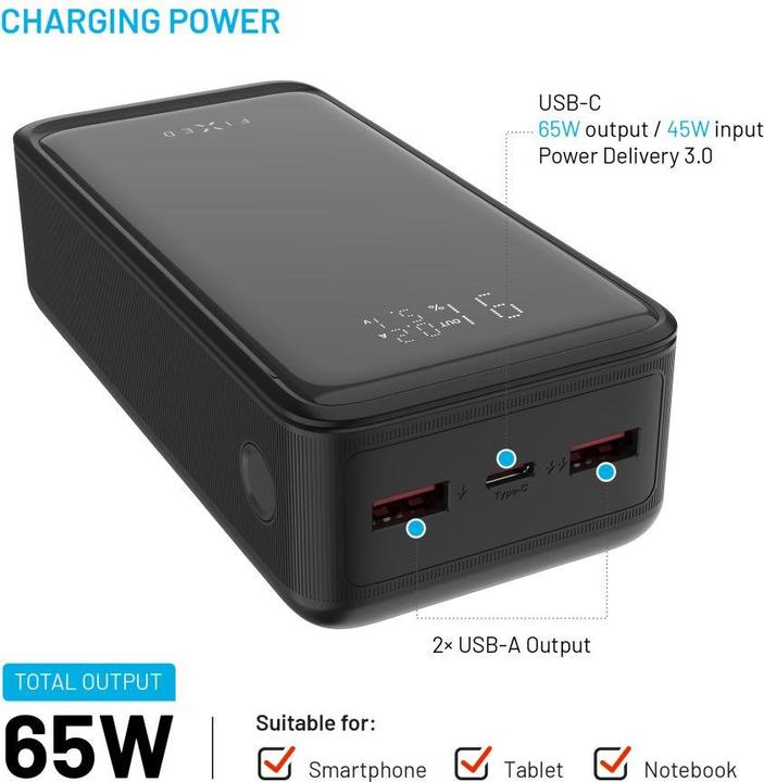 Produktbild Fixed Zen2 30, PD 65W, 30 000 mAh (30000 mAh)