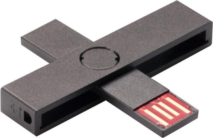 Actual product image Pluss ID smart card reader black (USB 2.0)