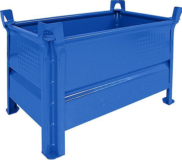 Heson-Werk Contenitore impilabile a parete piena, LxL 500 x 800 mm