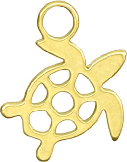 Immagine prodotto Star Piercing Anhänger vergoldet Schildkröte (senza ottone, Acciaio chirurgico 316L)