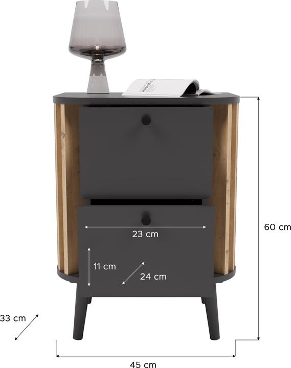 Produktbild Xonox Home Nachttisch Pure (45 x 33 x 60 cm)