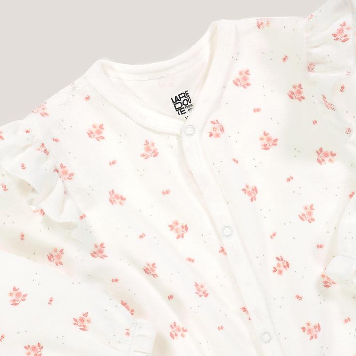 Produktbild La Redoute Collections Samtstrampler mit Volants und Blumenmuster (60)
