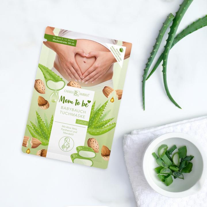Actual product image Chiara Ambra Baby bump cloth mask, large from the 5th/6th month (80 ml)