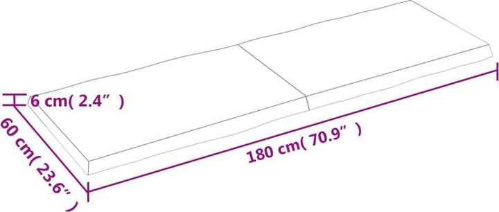 Actual product image VidaXL Aneta (180 x 6 x 60 cm)