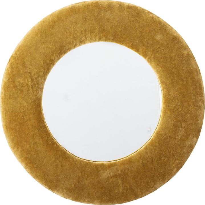 Image du produit Bloomingville Zoyla Mirror, Jaune, Coton (Ø 40 x 2,5 cm)