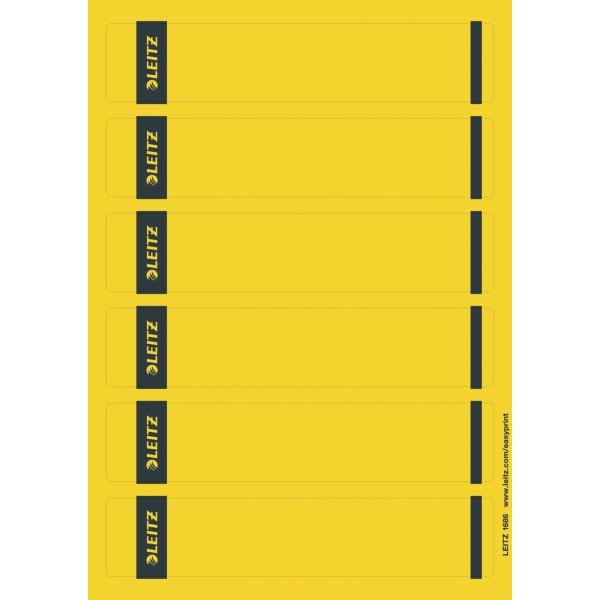 Produktbild Leitz Ordnerrücken-Etikett, 39 x 192 mm, kurz, schmal, gelb passend für Standard- und Hartpapp