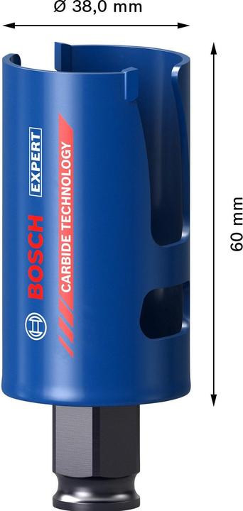 Actual product image Bosch Professional Zubehör Expert Construction Material hole saw, 38 x 60 mm (38 mm)