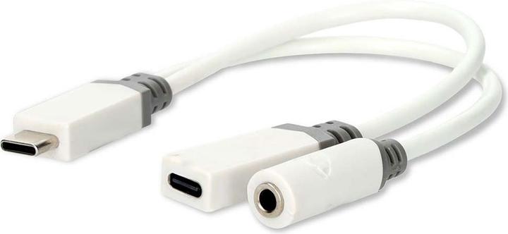 Nedis USB-C™ Adapter | USB 2.0 | USB-C™ male | USB-C™ female / 3.5 mm female | 0.10 m | Round | Ve (USB Type C, 3.5mm jack)