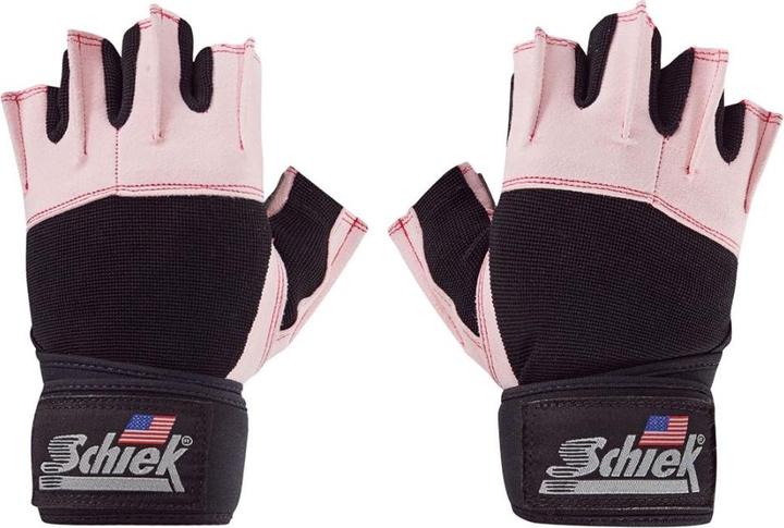 Actual product image Schiek Women Gloves 540P with Wrist Wraps PINK (XS)