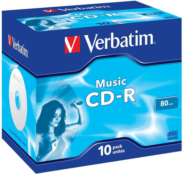 Verbatim Audio CD-R, 700MB/80Min, 16x (10 x)