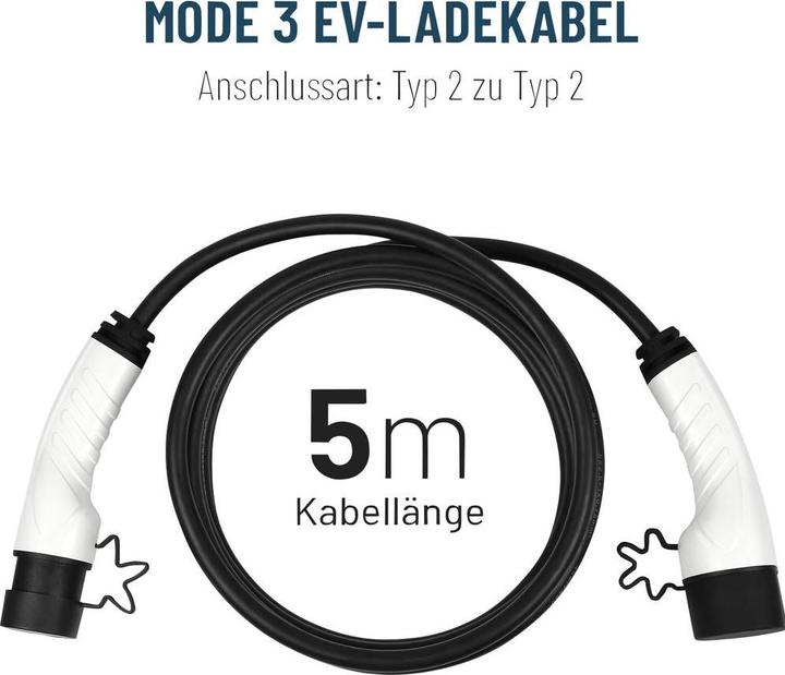Produktbild Absina 52-231-1001 eMobility Ladekabel (Typ 2, 11 kW, 16 A)