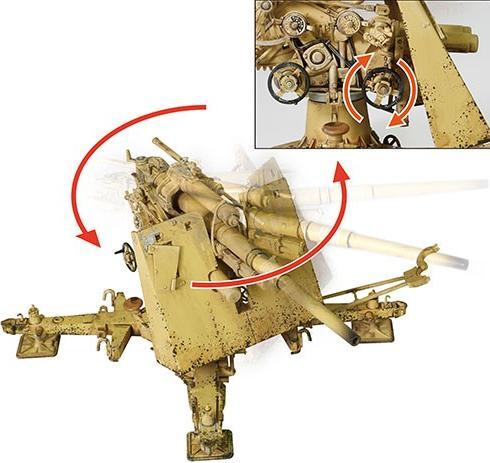 Actual product image Forces of Valor German Krupp Flak 36 w/Flak 18 + sd 202 tow veh.