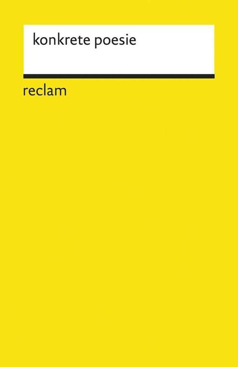Image du produit konkrete poesie (Allemand, Eugen Gomringer, 2018)
