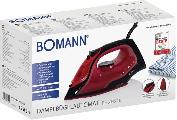 Productafbeelding Bomann DB6035CB zwart / rood (2200 W)