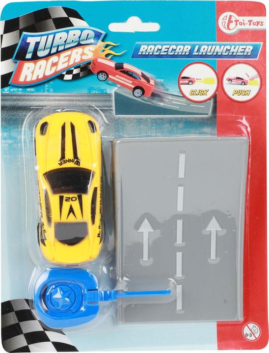 Produktbild Toi-Toys Turbo Racers schiessendes Rallyeauto mit Rampe