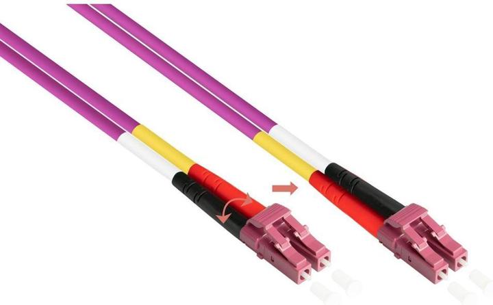 Actual product image Kabelmeister OM4 fibre optic Dpx patch cable LC/LC MM 50/125Á 5m (S/UTP, CAT7, 5 m)