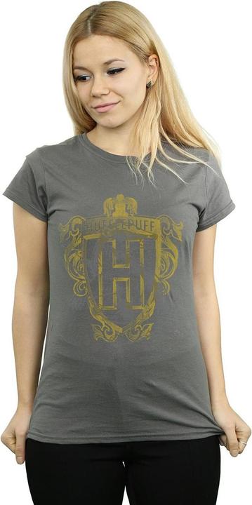 Immagine prodotto Hufflepuff Badger Crest Maglietta Donna (L)