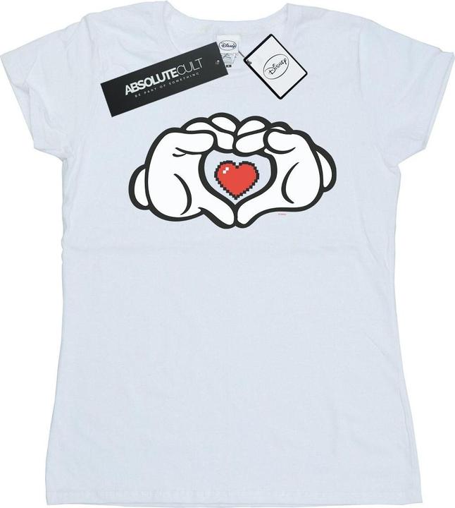 Immagine prodotto Disney Mickey Mouse Heart Hands Maglietta Donna (XL)