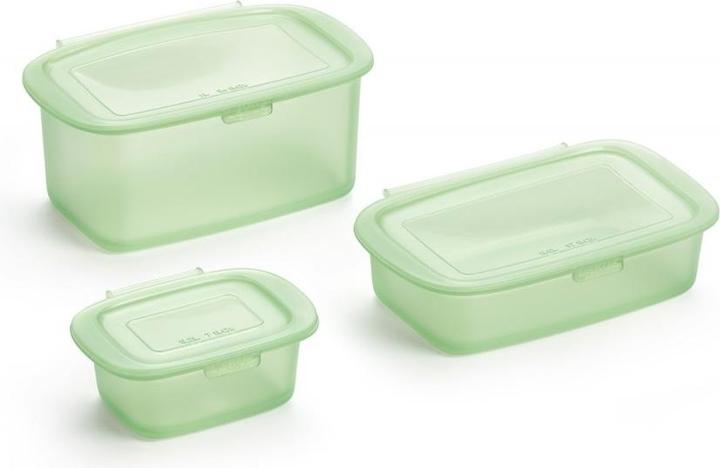 Image du produit Lékué Set wiederverwendbarer Silikonbehälter (1 l)