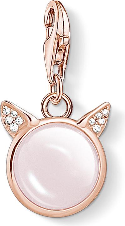 Pendentif Charm (Argent massif, Argent 925, Or rose 18k (750))