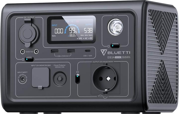 Actual product image Bluetti EB3A (268 Wh, 4.60 kg)