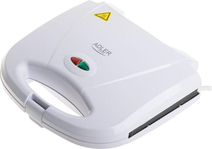 Adler Gril électrique | AD 3072 | Gril électrique | 1200 W | Blanc
