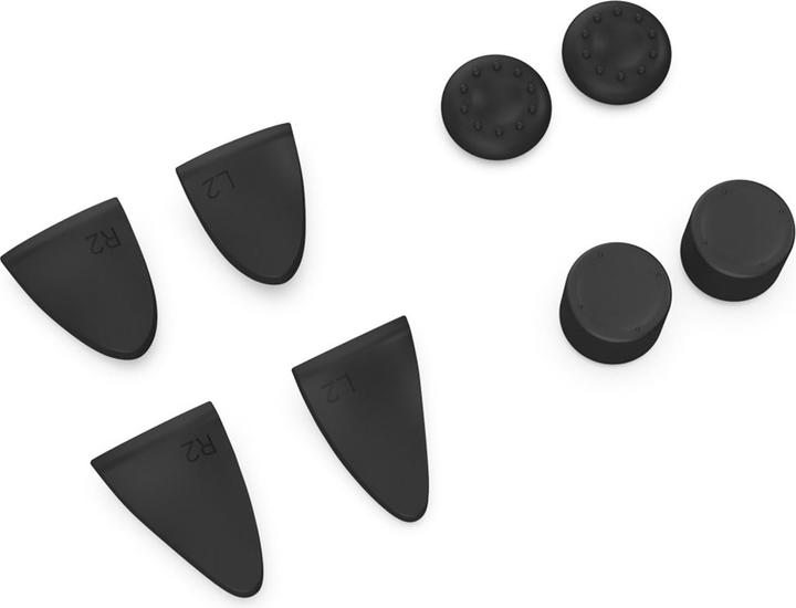 Produktbild Avizar PS5 Dualsense Controller-Zubehör-Kit: Verlängerungen + Daumengriffe - Schwarz (PS5)